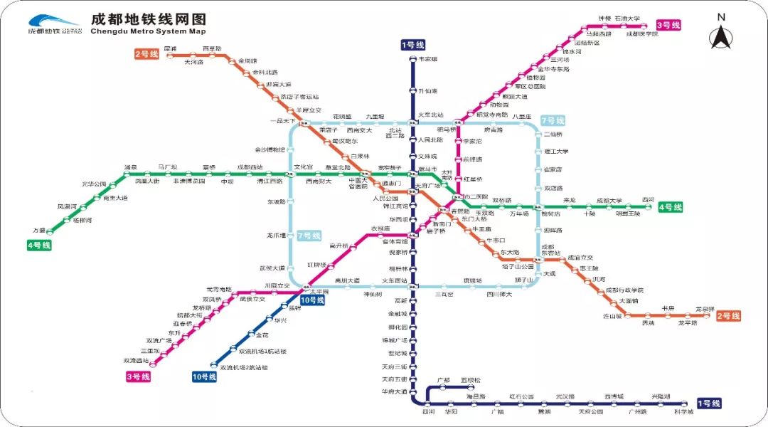 成都地铁线路图更新，温馨旅程启程之地